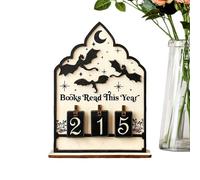 Book Counter - Reading Goal Display Decor | Book Counter Sign,Suitable For B́ook Lovers and Families | Beautiful Design Helps You Easily Record Every BÃlike You Read.