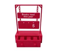 Book Counter Tracker - Décor de Coin imprimé en 3D, Ornement d'étagère, pièce d'affichage créative, pour Les Enseignants, Les écrivains, Amateurs de Fans littéraires | Décors de Lecture, Cadeau de