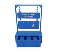 Book Counter Tracker - Décor de Coin imprimé en 3D, Ornement d'étagère, pièce d'affichage créative, pour Les Enseignants, Les écrivains, Amateurs de Fans littéraires | Décors de Lecture, Cadeau de