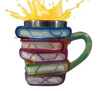 Book Cup Tasse créative à cappuccino, poignée confortable | Coffee Serving Container, accessoire attrayant pour boire du thé, tasse de table en céramique moderne, support de boissons chaudes