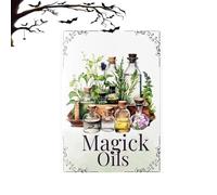 Book de référence rapide des huiles de magie | 54 attributs, 2026 Sorts de sorcières de cuisine améliorés et guide magique des herbes, Rich Content de 35 pages Relations et utilise