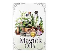 Book de référence rapide des huiles de magie | 54 Attributs, sorts de sorcières de cuisine et guide magique des herbes, relations et utilisations | Pratique spirituelle, 180g