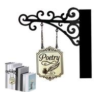 Book Decor Aesthetic, Decorative Signs & Plaques, Accessories For Women Men, Bookshelf Nook Signs, Librarian Bookworm Classroom Halloween Home