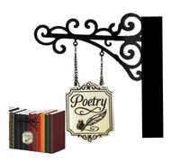 Book Decor Shelf Display, Books Lover Wall Sign, Reading Enthusiast Display Art, 8.27x7.48 inches, Literary Quote, Hanging Decoration for Library Classroom Bedroom Readers Halloween