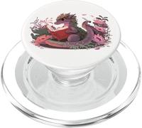 Book Dragon Bookworm Bookish Dragon Reading Books & Dragons PopSockets PopGrip pour MagSafe