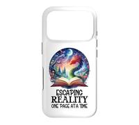 Book Dragon Escaping Reality One Page at a Time Fantasy Era Coque pour iPhone 17 Pro
