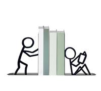 Book Ends - Abstract Non-Skid Organizer | Decorative Book Organizer for Desks and Shelves, Perfect for Bookshelves, Coffee Tables, Libraries, TV Stands, Bedrooms, Living Rooms, Dens