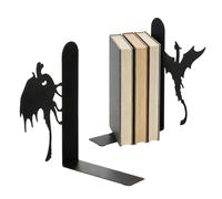 Book Ends - Gothic Dragon Book Holders, Decorative Metal Dragon Bookends | Gothic Books Holder for Bedroom, Living Room, Desk, Home, Office, Library, Table, Kitchen, Desktop Display