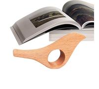 Book Finger Page Holder - Novel Wooden Book Accessories Bird Shape, Smooth Page Holder With A Finger Ring, Wooden Bookmark Clip For Protecting Your Books, Reading Accessory For Novels, Textbooks, Jour