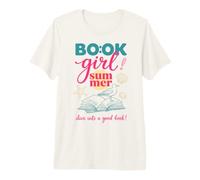 Book Girl Summer Beach Reads Bookish Reader Book Lover T-Shirt Haut de Gamme
