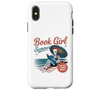 Book Girl Summer Bookish Beach Book Lover Funny Reader Girls Coque pour iPhone X/XS