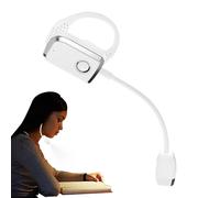 Book Lights For Reading In Bed - Rechargeable Ear-Hook Reading Lamp | Folding Portable Lamp | Creative Dormitory Study Lâmp With Adjustable Brightness, Flexible Silicone Arms, For Home Travel Camping,