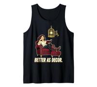 Book Lover Better As Decor Literary Reading Humor Débardeur