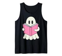 Book Lover Ghost Reading Bookworm Spooky Season Reader Débardeur