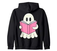 Book Lover Ghost Reading Bookworm Spooky Season Reader Sweat à Capuche