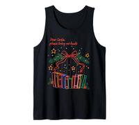 Book Lover Hey Santa Please Bring Me More Books Tee Débardeur