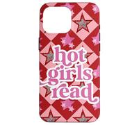 Book Lover Hot Girls Reading Preppy Pink Red Star Y2K Reading Coque pour iPhone 16 Pro Max