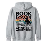 Book Lover Mom Just One More Chapter with My Caniche Dog Sweat à Capuche