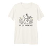 Book Lover One More Chapter Floral Dark Academia T-Shirt Haut de Gamme