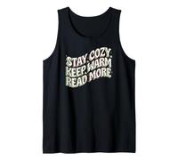 Book Lover Stay Cozy Keep Warm Read More Retro Débardeur