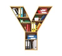 Book Lovers Hzl149 Pendentif pour bibliothèque en forme de cœur en acrylique Taille unique