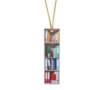 Book Lovers Pendentif pour bibliothèque en forme de cœur Acrylique Images Nylon (I, taille unique)