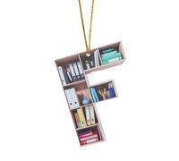 Book Lovers Pendentif pour bibliothèque en forme de cœur en acrylique (F, taille unique)