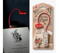 Independent Fabrication Lampe de lecture Alice pour amateur de livres Rouge