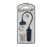 Book Lover's Reading Light - Moon & Stars, Bleu Foncé/Doré