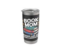 Book Mom Books Are My Love Language Lecture Gobelet isotherme en acier inoxydable double paroi