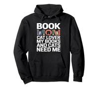 Book Mom Cat Lover Mes Livres et Les Chats Ont Besoin de Moi Sweat à Capuche