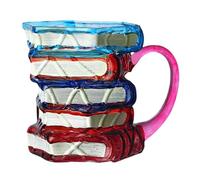 Book Mug, Books Glass Stack Coffee Cup Collection, 4.72x4.13x3,54 pouces Articles livresques mignons Brew Holder, Bookwors Daily Drinkware for Writers, Teachers, Friends, Family, Literature Lovers,