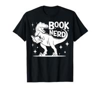 Book Nerd Geek Funny Reading Lovers T Rex Dinosaur Bookworms T-Shirt