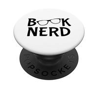 Book Nerd Gift By SiGo Support et Grip pour Smartphones et Tablettes - Accessoire de téléphone - Noir - Livres - Rabattable, Extensible - Grip de disque en plastique - Adhésif