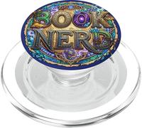 Book Nerd Reading Librarian Fantasy Magic Dragon Bookish PopSockets PopGrip pour MagSafe