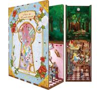 Puzzle 3D - Book Nook Alice au pays des merveilles (CENGO) - Bois - 184 pièces - LED détecteur de mouvement
