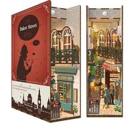 Tonecheer – Kit Book Nook DIY Rue Baker – Maquette 3D en bois à construire, Insert bibliothèque