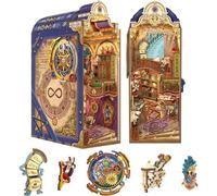 Tonecheer – Kit de bricolage Book Nook Bibliothèque Magique – LED – Protection contre la poussière