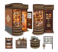 Book Nook - DIY Maison Miniature, Kit Book Nook pour Adultes, Maquette en Bois 3D à Assembler pour Décoration de Bibliothèque, Cadeau d'anniversaire pour la Famille et Les Amis - Magic Wand Shop