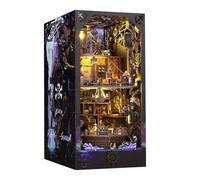 Book Nook Kit DIY 3D, modèle de maison miniature comme serre-livres, puzzle architectural artisanal pour décoration d'étagère, cadeau d'anniversaire créatif JTSL16ydhzwb