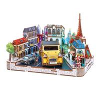 Book Nook - Kit DIY à construire Maquette 3D Serre Livre - Paysage Parisien Nookland - 25 x 21 x 25 cm