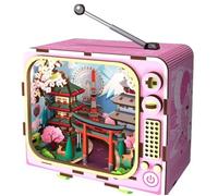 Book Nook - Kit DIY à construire Maquette 3D Serre Livre - TV Fuji - 12 5 x 8 x 13 cm
