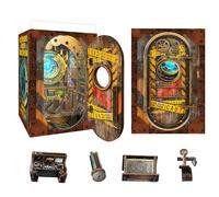 Book Nook Kit pour Adultes: LUMYCE DIY Maison de Poupee Booknook Puzzle 3D en Bois - Maquette Maison Miniature a Construire Décoration avec lumière LED pour Adolescents et Adultes