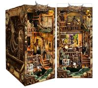 Book Nook Kit pour Adultes: LUMYCE DIY Maison de Poupee Booknook Puzzle 3D en Bois - Maquette Maison Miniature a Construire Décoration avec lumière LED pour Adolescents et Adultes