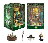 Book Nook Kit pour Adultes: LUMYCE DIY Maison de Poupee Booknook Puzzle 3D en Bois - Maquette Maison Miniature a Construire Décoration avec lumière LED pour Adolescents et Adultes