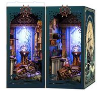 Book Nook Kit pour Adultes: LUMYCE DIY Maison de Poupee Booknook Puzzle 3D en Bois - Maquette Maison Miniature a Construire Décoration avec lumière LED pour Adolescents et Adultes
