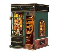 Book Nook Kit Puzzle 3D en Bois - Diorama de Maison de poupée sur Le thème des magiciens - Décoration Miniature pour bibliothèque, Bureau et Maison, Cadeau pour collectionneurs et Fans de Fantaisie