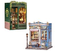 Book Nook - Puzzle 3D Maison de Poupée DIY, Décoration d’étagère, pour Famille et Amis(Owl Bookstore&Sweet Marie)