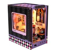 Book Nooks, Creative Book Nook Toy, Wooden Book Nook Kits, LED Lighted Craft Decoration, Unique Wooden Craft, Decorative Shelf Accessories for Bedrooms, Studies, and Living Rooms