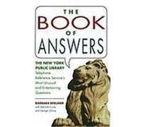 Book of Answers: The New York Public Library Telephone Reference Service's Most Unusual and Enter Berliner, Barbara, Corey, Melinda (Auteur)